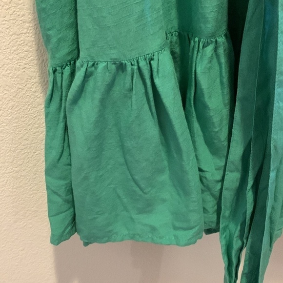 NWT Knox Rose Light Green Spring/Summer Midi Dress. Slip On with belted waist. M - Picture 7 of 10